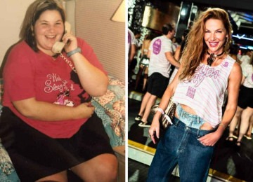 Antes e depois da repórter Luiza Zveiter  -  (crédito: Arquivo pessoal)