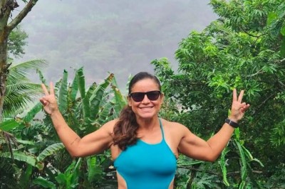 A atleta Ana Zuleica Xavier, conhecida como 'Aninha', morreu afogada durante uma competição esportiva no sábado (15/03), na região Beira-Mar de Fortaleza. -  (crédito: reprodução/@aninhaxavier1985)