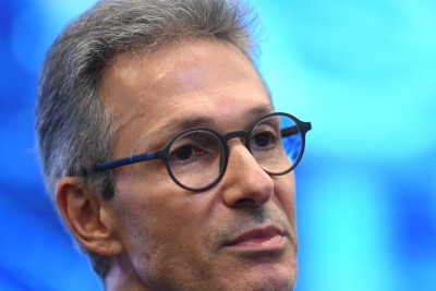 O governador Romeu Zema (Novo) instituiu projeto de terceirização da gestão de escolas por organizações sociais sem fins lucrativos em 2022, mas que foi paralisado por medida cautelar do TCE-MG  -  (crédito: Leandro Couri/EM/D.A Press)