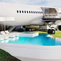 Que paisagem: empresário transforma avião em hotel - Divulgação Private Jet Villa
