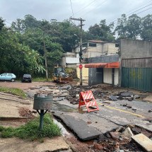 BH: temporal destrói uma das principais ruas do Barreiro  - Giovanna de Souza/EM/D.A. Press