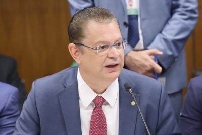 Deputado federal Sóstenes Cavalcante (PL-RJ) afirma que  projeto já tem apoio de 260 deputado; ex-presidente Jair Bolsonaro ainda vai buscar apoio do PSDB e do Podemos -  (crédito: Marina Ramos / Câmara dos Deputados)