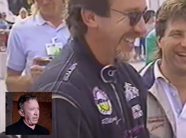 Tim Allen - O ator americano, famoso pelas comédias e por dublar Buzz Lightyear em Toy Story , começou a pilotar em 1995 e não teve grande destaque. Mas chegou a disputar o SCCA World Challenges e as 24 Horas de Daytona em 1997.