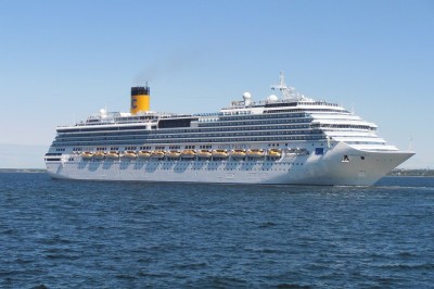 Costa Pacifica, fretado para o evento, enfrentou problemas de overbooking     
     -  (crédito: Costa Cruzeiros/Divulgação)