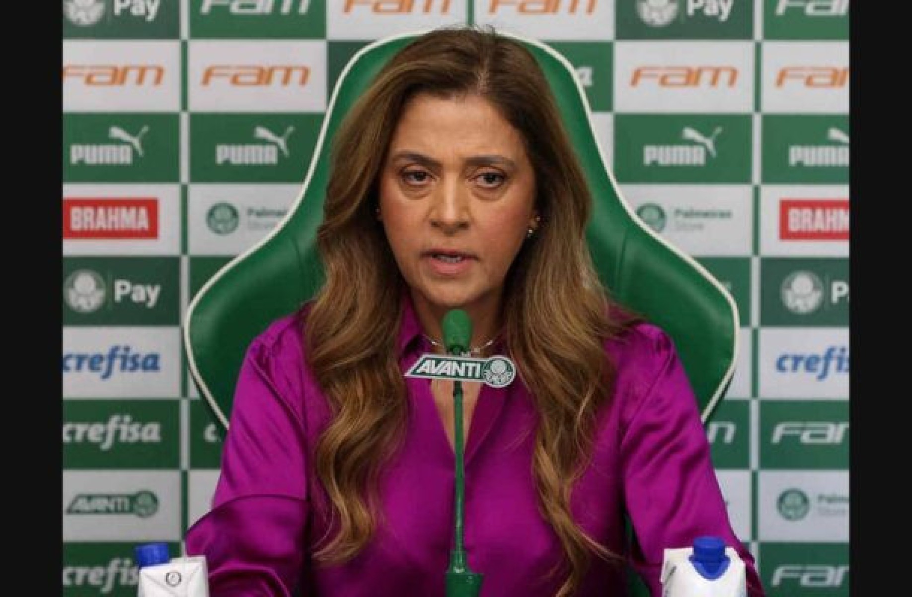 Leila reforça segurança do Palmeiras no Paraguai e não teme retaliação da Conmebol