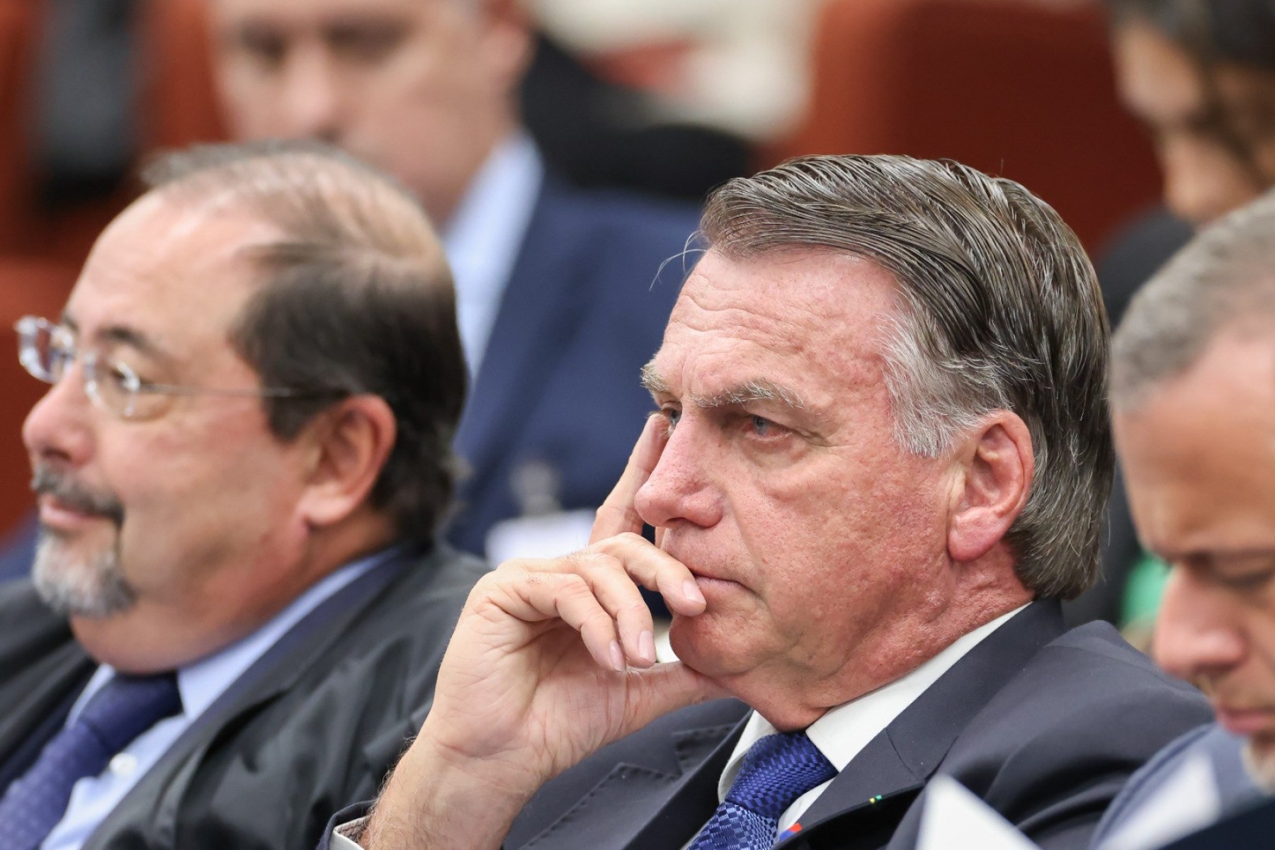 Ex-presidente Jair Bolsonaro foi a Brasília acompanhar pessoalmente o início do julgamento que pode torná-lo réu por tentativa de golpe de Estado-Antonio Augusto/STF