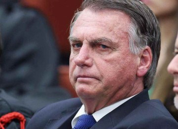 Bolsonaro acompanhou o julgamento no STF, ao lado de seus advogados -  (crédito: STF/ Reuters)