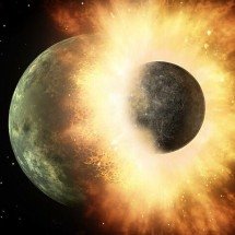 Placas que causam terremotos podem ter origem na colisão de planetas - Divulgação Nasa