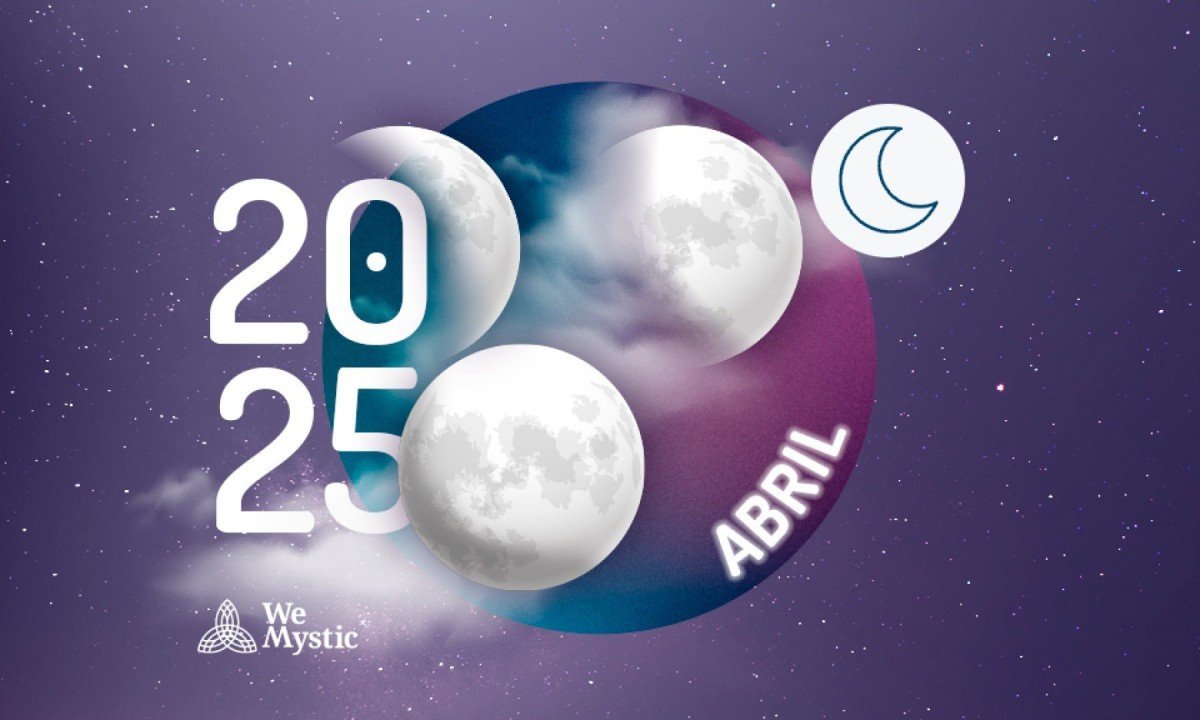 Fases da Lua em Abril de 2025: agora é a hora de agir! -  (crédito: Wemystic)