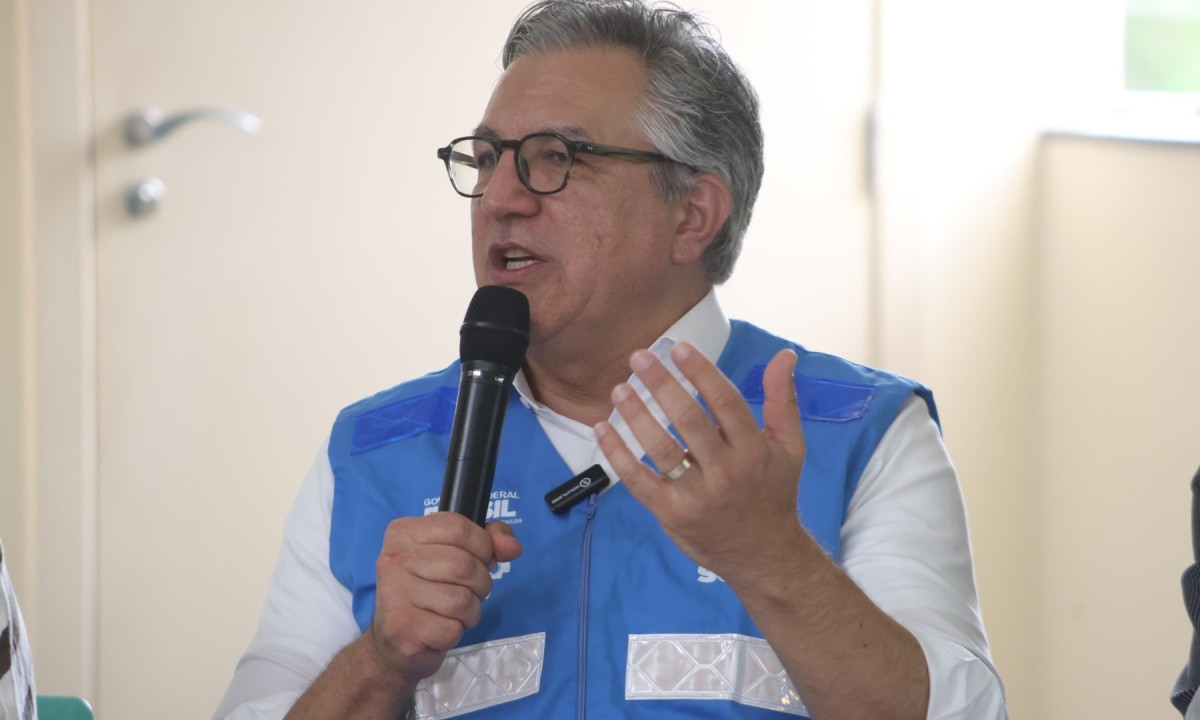 O ministro cumpre agenda na capital mineira para anunciar o mutirão de exames, cirurgias e diagnósticos do "Mês das Mulheres" no Hospital de Clínicas da Universidade Federal de Minas Gerais (UFMG) -  (crédito: Marcos Vieira/EM/D.A Press)