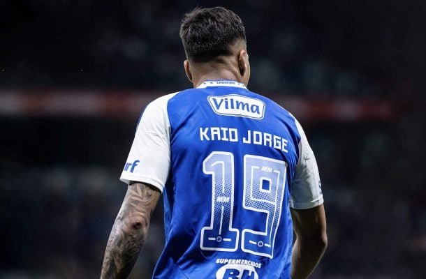 KAIO JORGE - Não conseguiu se colocar em boas condições de fazer gol. Em uma delas, até cabeceou com perigo. Em suma, apagado. NOTA 6,0. Foto: Gustavo Aleixo/Cruzeiro