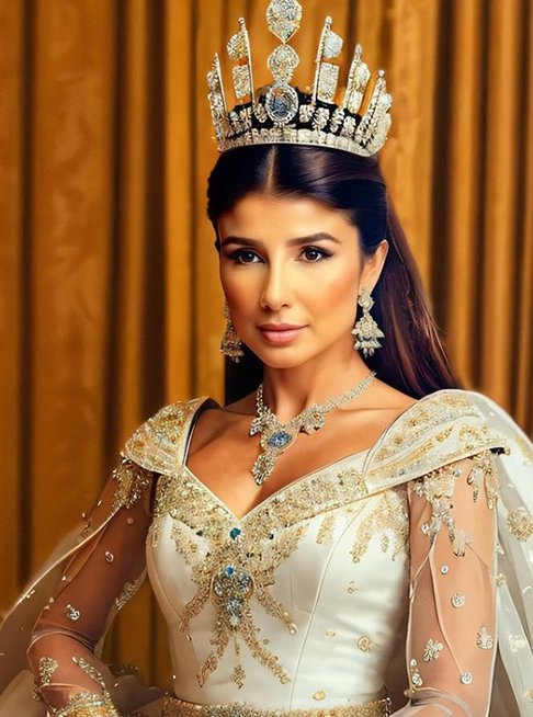 Mas Paula Fernandes também postou variações de Realeza, Aqui mais um modelito de princesa, com cabelos soltos e vestido bege 