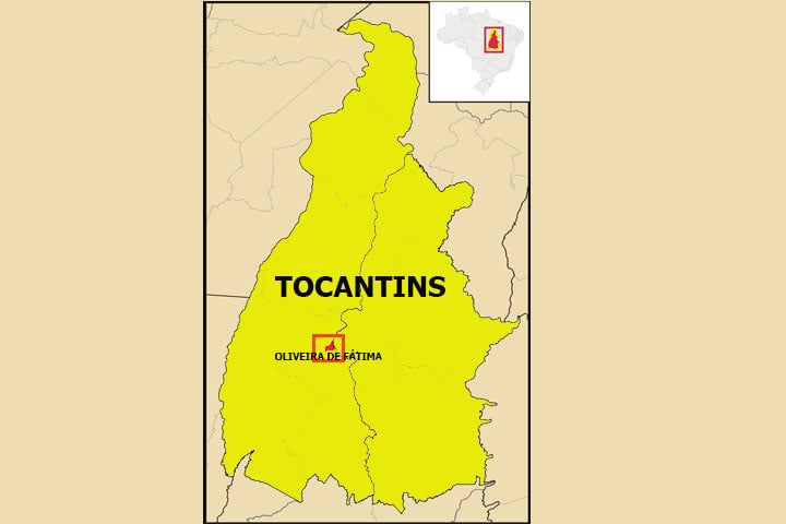 Está localizada na parte Centro-Oeste do Tocantins e com 289 metros de altitude. A distância para a capital Palmas é de pouco mais de 126km. Sua economia é baseada na pecuária de corte e produção de leite. Além das lavouras de arroz, milho, mandioca, banana e feijão de agricultura familiar 