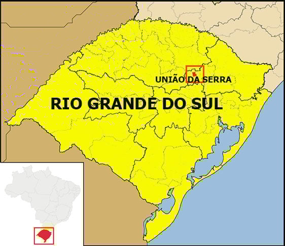222 quilômetros separam o União da Serra da capital Porto Alegre. O local se destaca no turismo graças às belas cachoeiras, edificações oriundas da colonização italiana, e pelo parque aquático que conta com ótima infraestrutura 