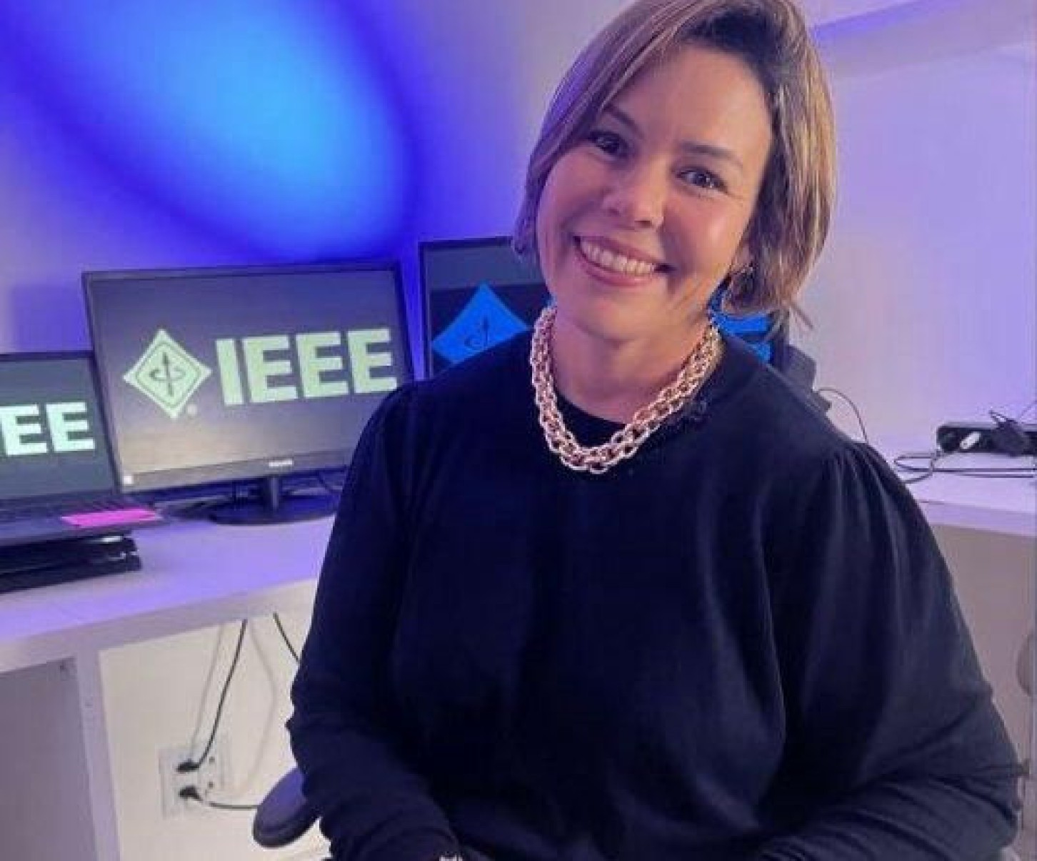 Cristiane Agra Pimentel, membro do Instituto de Engenheiros Elétricos e EletrÎnicos (IEEE) engenheira Cristiane Agra Pimentel