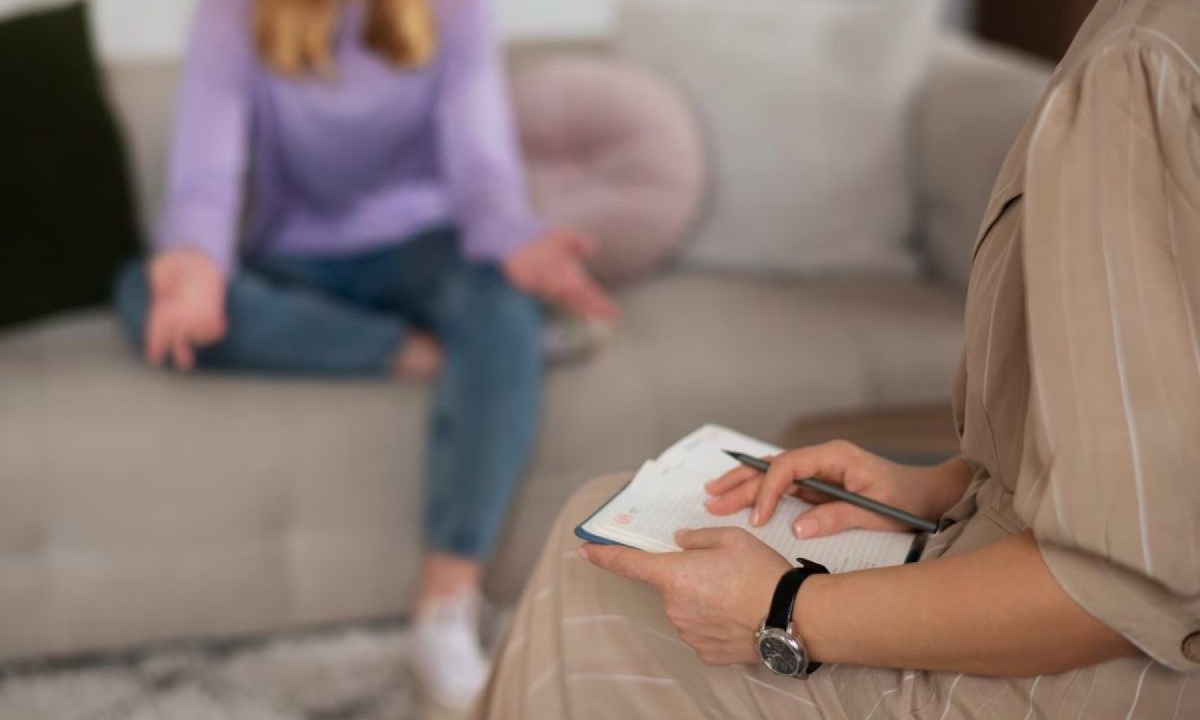 Sessão de psicoterapia 