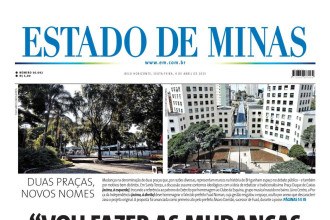 Confira a capa do Estado de Minas do dia 4/04/2025