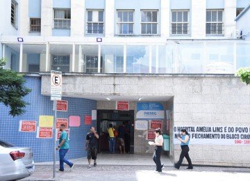 Bloco cir&uacute;rgico do Hospital Maria Amelia Lins, na Regi&atilde;o Centro-Sul de Belo Horizonte, est&aacute; fechado h&aacute; quase quatro meses -  (crédito: Gladyston Rodrigues/EM)