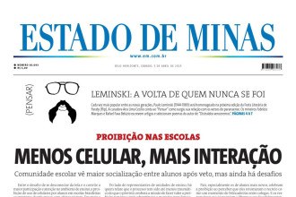 Confira a capa do Estado de Minas do dia 5/04/2025