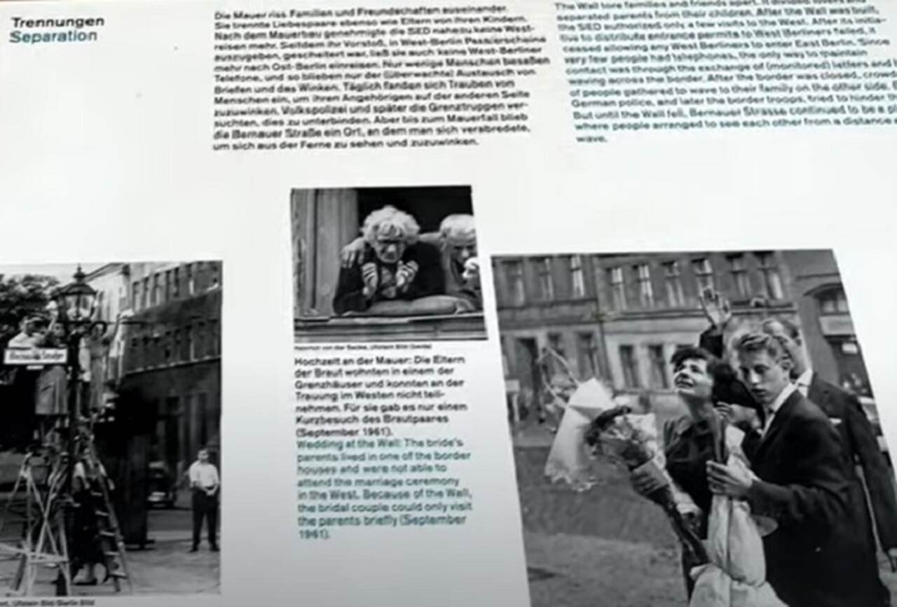 Memorial do Muro de Berlim (Gedenkstätte Berliner Mauer) - Descrição: Este memorial, localizado na Bernauer Strasse, preserva uma seção original do Muro de Berlim e oferece exposições sobre a divisão da cidade - Localização: Bernauer Strasse - Referências Históricas: O memorial explora as histórias de vidas afetadas pelo muro e as tentativas de fuga