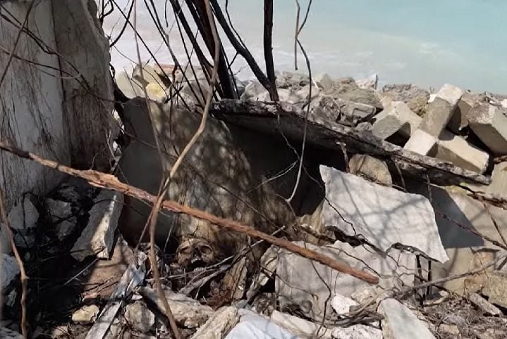 Mirla Aaron, uma líder comunitária local, ficou chocada ao encontrar ossos de antigos habitantes de Tierra Bomba, uma ilha em frente à zona hoteleira de Cartagena.