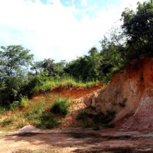 Área de mata atlântica desmatada em Ouro Preto: reflexos da ação humana já aparecem em erosões que vão engolindo a terra nua