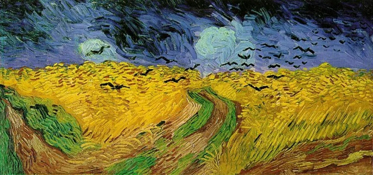 Após deixar a internação em Saint-Rémy, o pintor se mudou para Auvers-sur-Oise. Foi nessa comuna francesa que produziu sua última tela, “Campo de Trigo com Corvos”, em 1890. 
