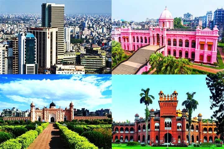 Falando agora mais sobre suas cidades. Daca, a capital de Bangladesh, é o centro político e econômico do país. Com mais de 20 milhões de habitantes, a cidade abriga importantes instituições governamentais, universidades e uma crescente indústria de tecnologia.