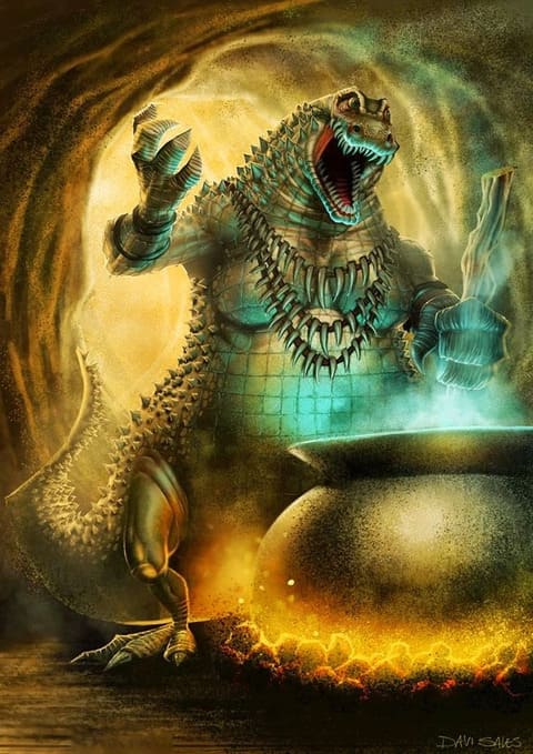 Cuca - Mito cuja fama se expandiu pelo Brasil inteiro no "Sítio do Pica-Pa Amarelo", livro de Montero Lobato que inspirou série infantil de TV. Trata-se de uma bruxa no corpo de um jacaré, com unhas grandes e voz assustadora. 