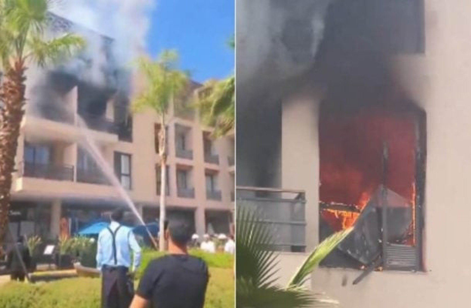 Vídeo: hotel de Cristiano Ronaldo pega fogo no Marrocos