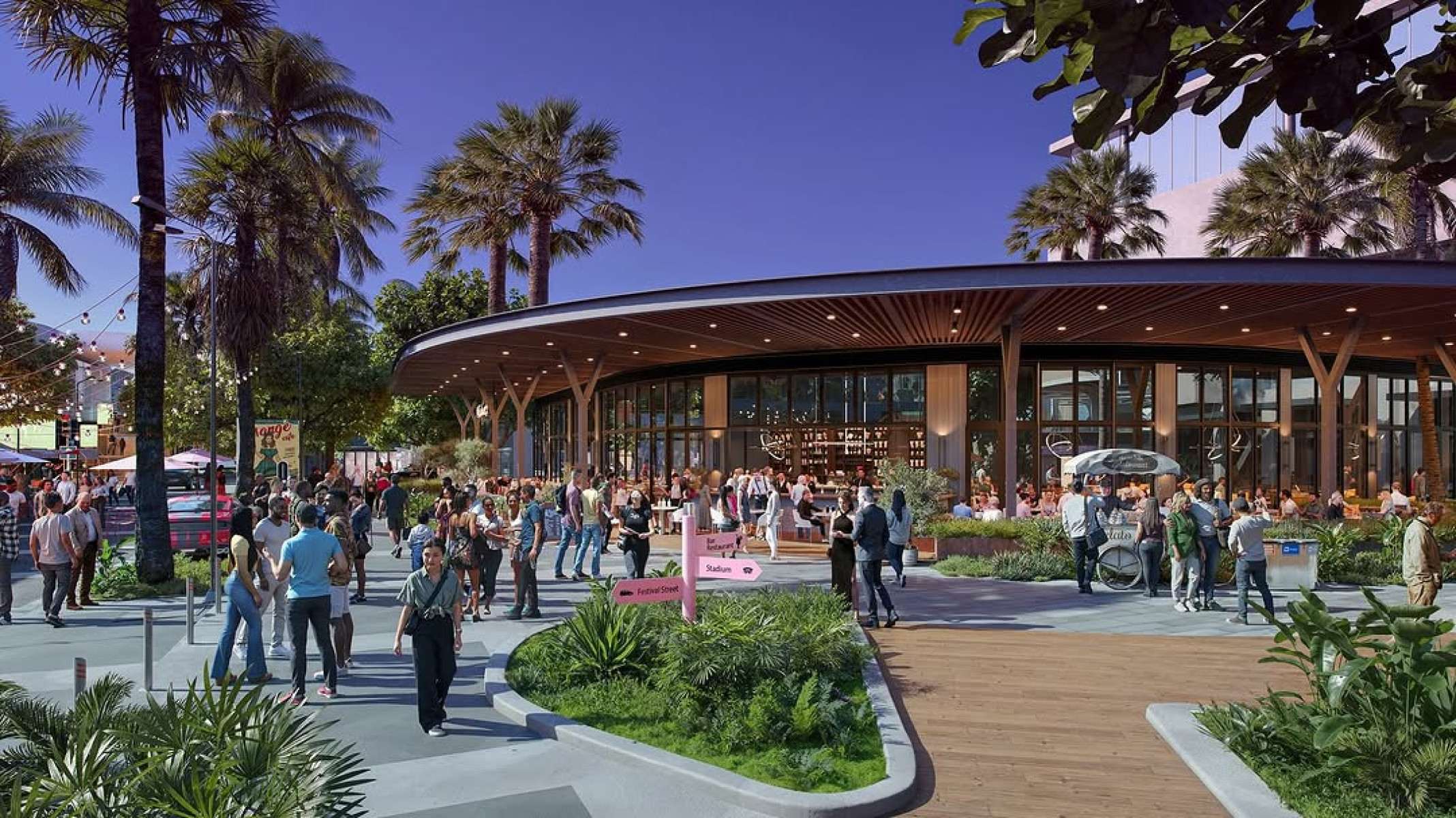 Previsão de como vai ficar o novo estádio do Inter Miami-Foto: Divulgação