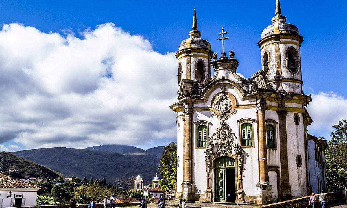 As igrejas de Ouro Preto, inclusive, tem muitos detalhes em ouro, como a de São Francisco de Assis, uma das celebradas criações de Aleijadinho. - (crédito: Alexandre Amorim Fotografo wikimedia commons )