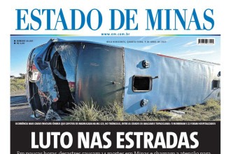 CONFIRA A CAPA DO ESTADO DE MINAS DO DIA 09/04/2025