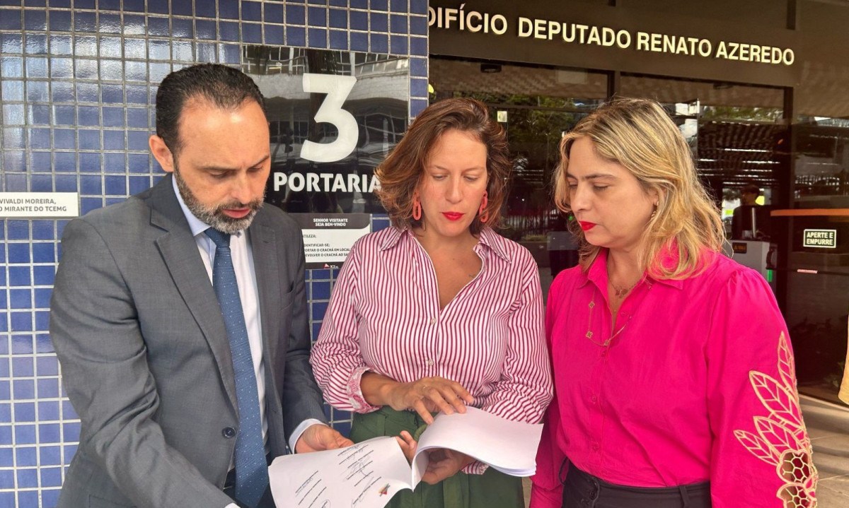 Ulysses Gomes (PT), Bella Gon&ccedil;alves (PSOL) e Beatriz Cerqueira (PT) -  (crédito: Bernardo Estillac/EM/D.A Press)