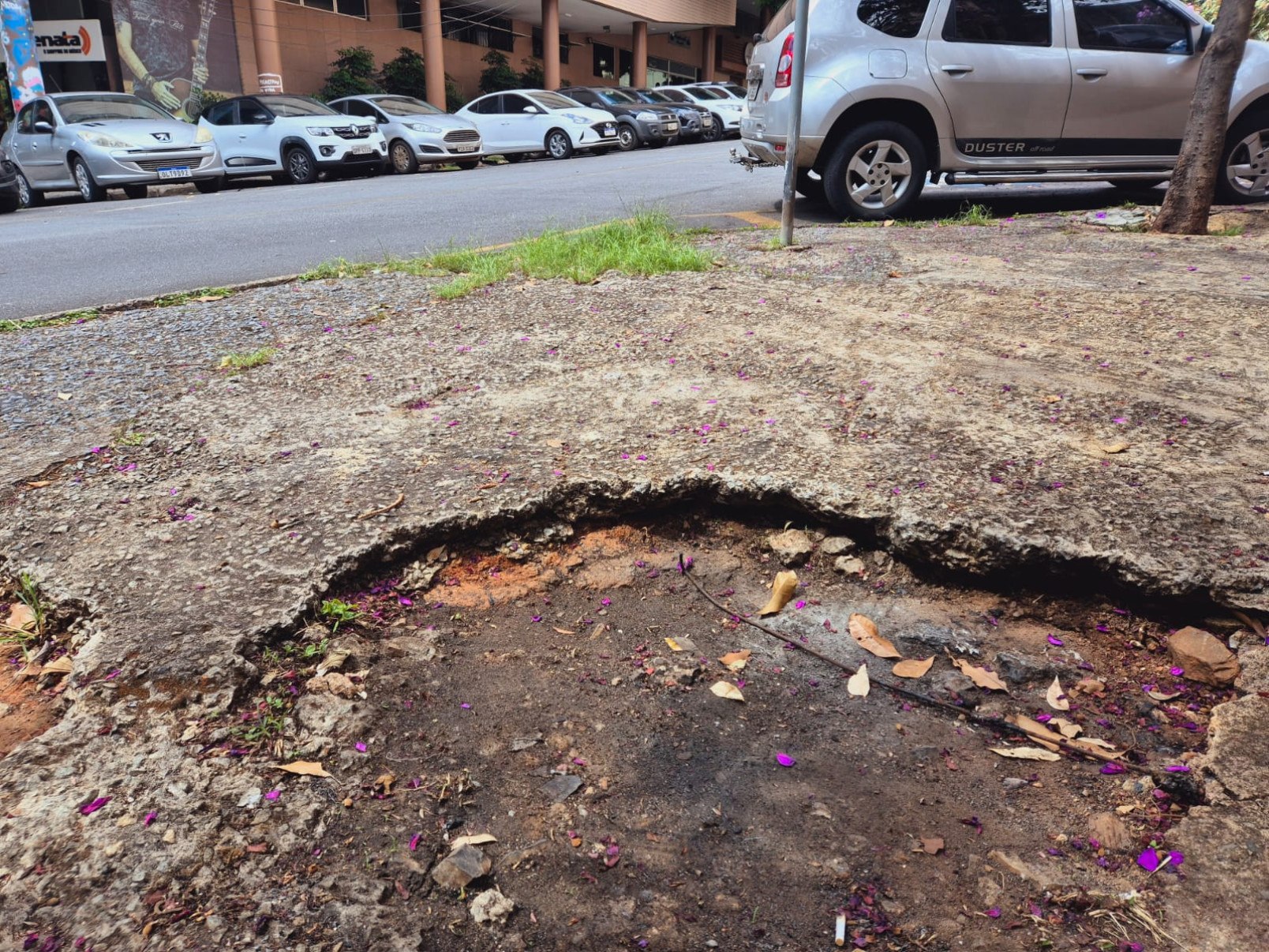Buraco em calçada no cruzamento da Avenida Getúlio Vargas com Rua Professor Moraes, no Bairro Funcionários, região Centro-Sul de Belo Horizonte - (crédito: Jair Amaral/EM/D.A. Press) Buraco em calçada no cruzamento da Avenida Getúlio Vargas com Rua Professor Moraes, no Bairro Funcionários, região Centro-Sul de Belo Horizonte - (crédito: Jair Amaral/EM/D.A. Press)