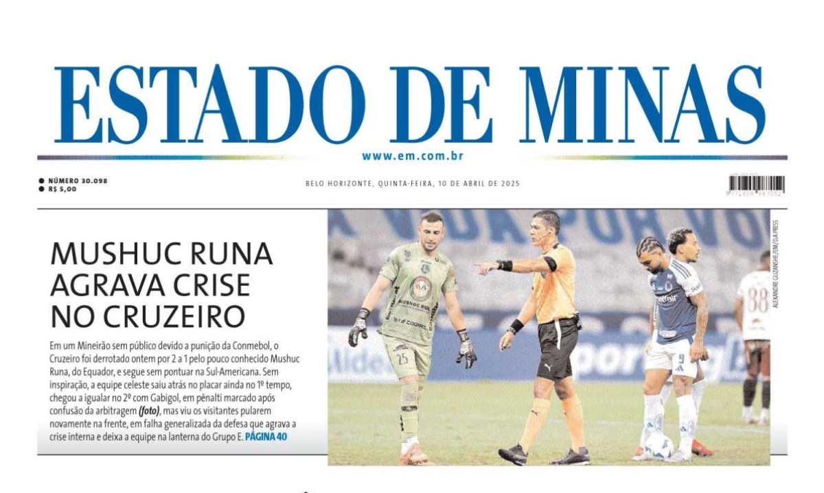 Capa do dia -  (crédito:  jwilsoncarvalho.mg)