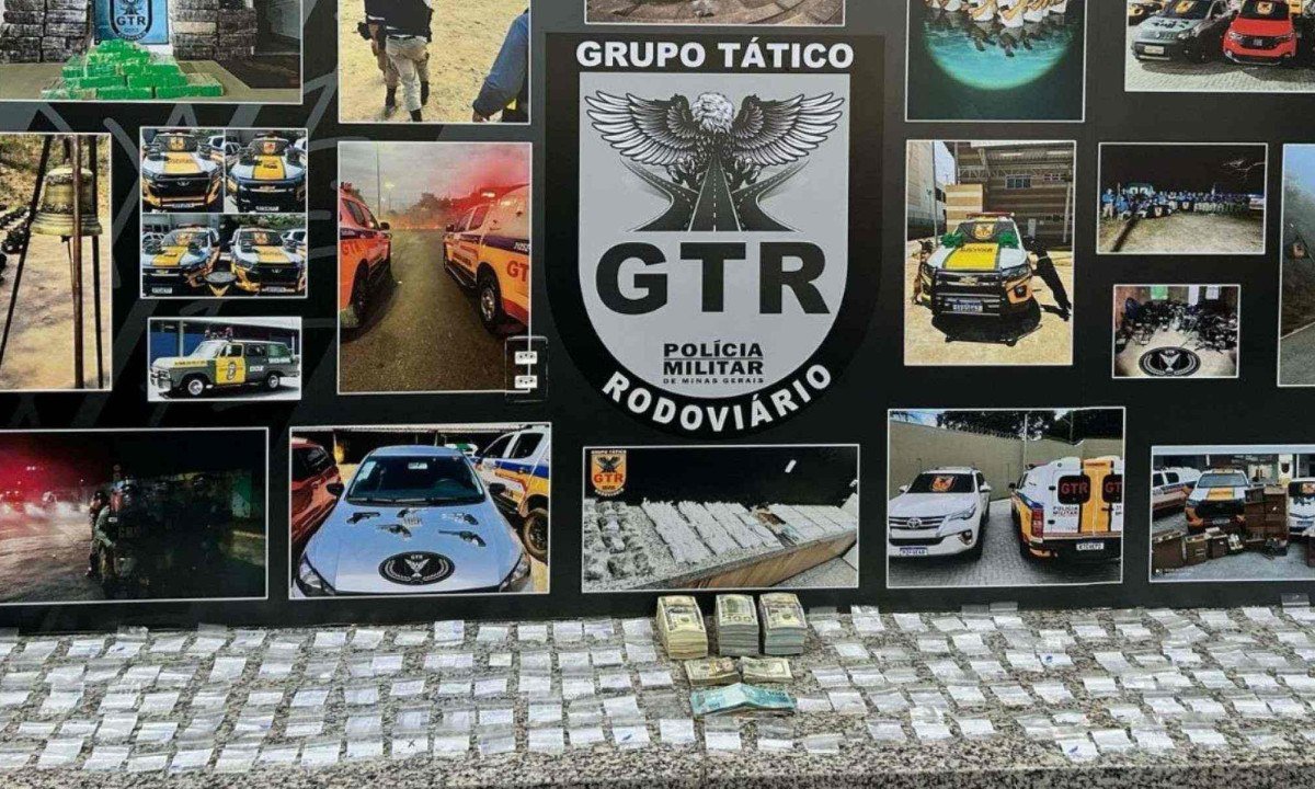 A opera&ccedil;&atilde;o &lsquo;&Uacute;ltima Parada&rsquo;, da Pol&iacute;cia Militar,  foi realizada nesta quinta-feira (10/4), na rodovia BR-381, em Betim, na Grande BH -  (crédito: Reprodu&ccedil;&atilde;o PMMG 8&ordf; Cia. T&aacute;tico Rodovi&aacute;ria)