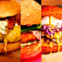 Hambúrgueres especiais têm sabores que surpreendem - Montagem Flipar