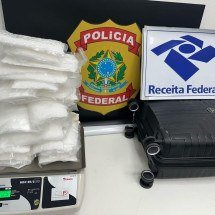 Casal mexicano é preso com metanfetamina no Aeroporto de Confins  - Polícia Federal/Divulgação