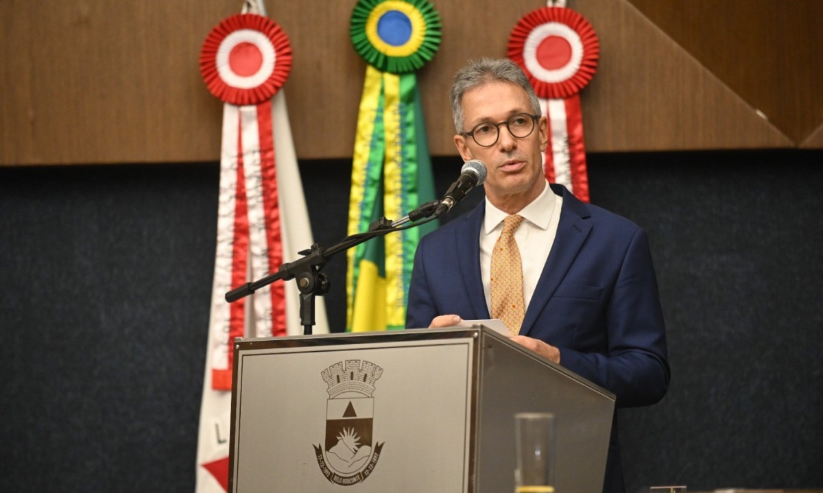 Governador Romeu Zema fez uma sinalização ao presidente da ALMG, Tadeu Martins Leite, que pediu maior sensibilidade na cobrança dos pedágios -  (crédito: Leandro Couri/EM/D.A Press)