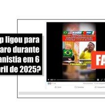 Jair Bolsonaro falou ao vivo com Trump em discurso no ato em São Paulo? - EM - Fact Check