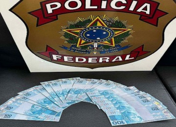 Suspeito recebeu o dinheiro em encomendas entregues pelos Correios -  (crédito: PF)