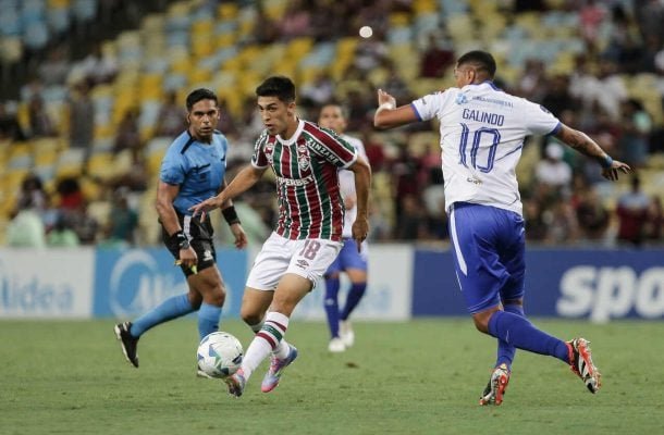 LEZCANO - Foi discreto e criou poucas oportunidades. Tentou jogadas curtas, mas poderia ter mostrado mais seu potencial. NOTA: 6,0 - Foto: Marcelo Gonçalves/Fluminense