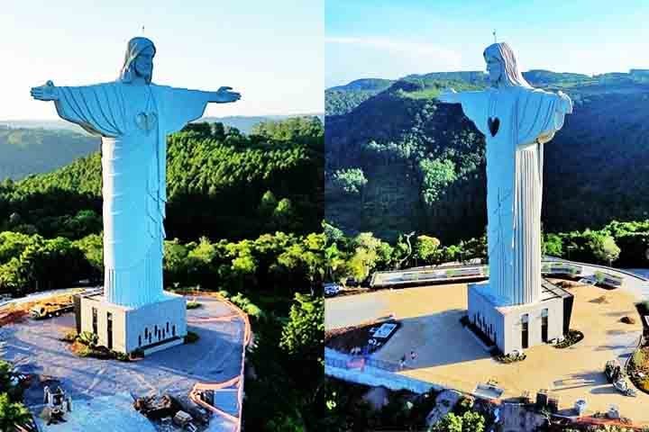 Mas essas não são as únicas estátuas do Cristo Redentor no Brasil, sabia? Confira agora com o Flipar outros monumentos parecidos espalhados pelo país.