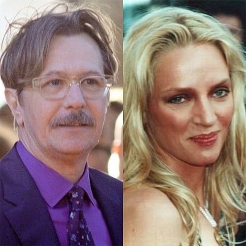 O segundo casamento veio em 1990, com a atriz americana Uma Thurman. O casamento foi marcado por polêmicas, incluindo relatos de comportamento explosivo de Oldman devido ao alcoolismo. Eles se divorciaram dois anos depois.