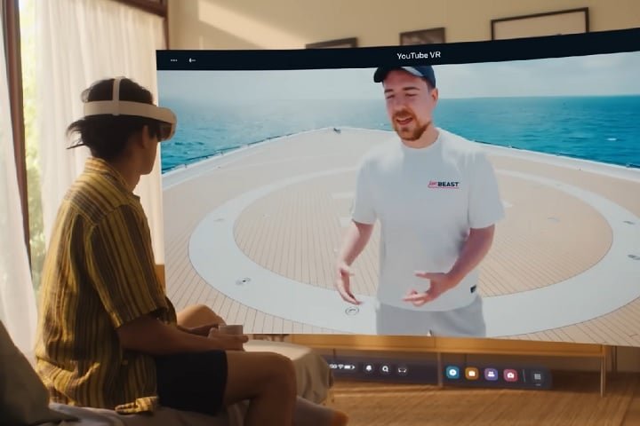 Com esses óculos, os usuários veem informações digitais sobrepostas ao mundo real.