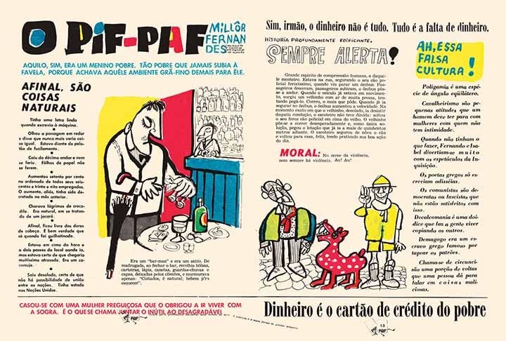 Nos anos seguintes, o jovem profissional passou a atuar como jornalista na publicação semanal, principal revista do país à época. Em 1945, lançou em “O Cruzeiro” a seção Pif-Paf, que o faria conhecido. 
