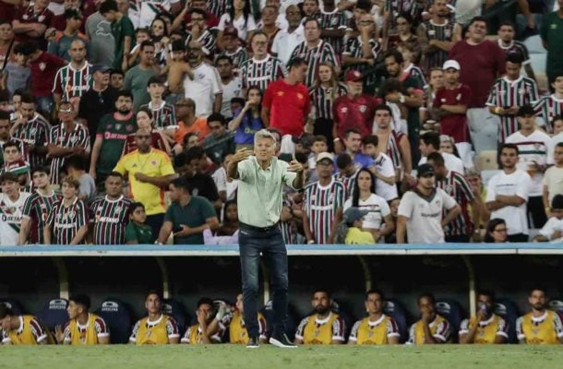 Renato Gaúcho celebra comprometimento do Fluminense em noite ‘colírio para os olhos’ no Maracanã Renato Gaúcho celebra comprometimento do Fluminense em noite ‘colírio para os olhos’ no Maracanã
