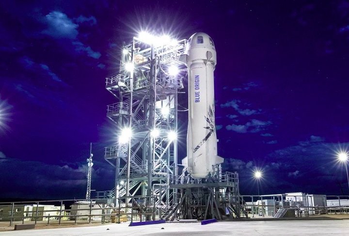 O lançamento, marcado para esta segunda-feira (14/04), será o 31º da nave New Shepard e o 11º com passageiros.