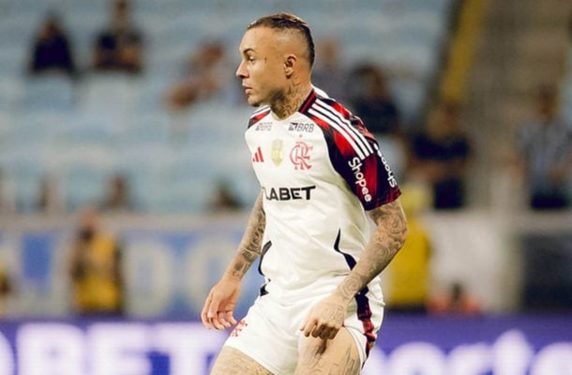 Cebolinha exalta reação do Flamengo após tropeço na Libertadores: ‘?? virar a página’
